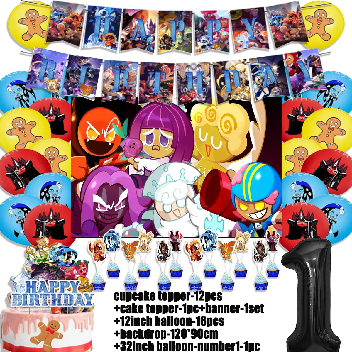 Cookie Run Kingdom Birthday Decorations