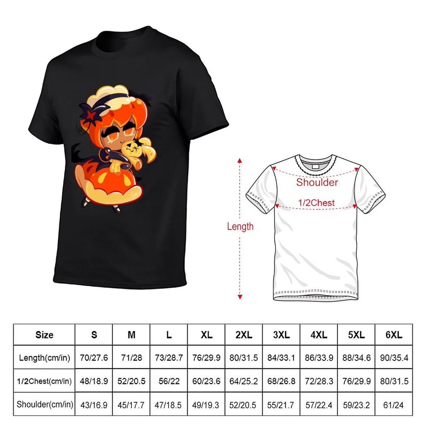 Pumpkin Pie Cookie - Cookie Run Kingdom T-Shirt blanks aesthetic clothes animal prinfor boys mens graphic t-shirts anime