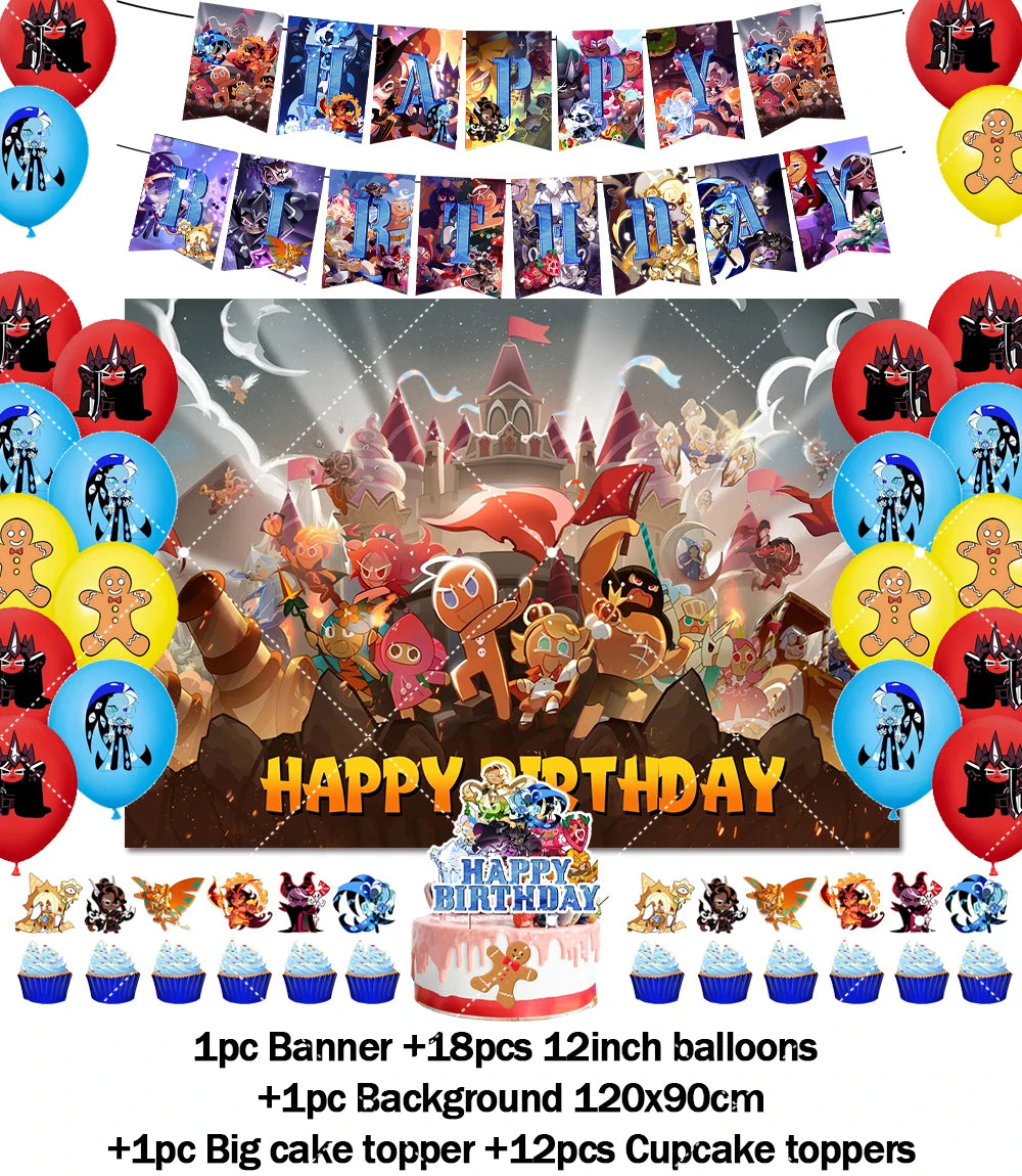 Cookie Run Kingdom Birthday Decorations