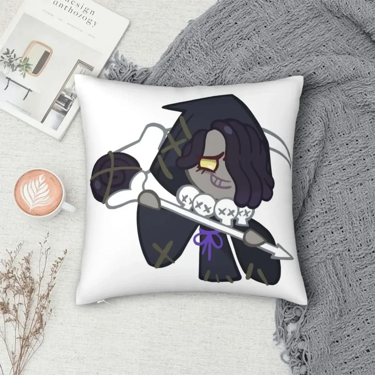 Licorice Cookie Cookie Run Kingdom Pillowcase Pattern Zip Decor Home Cushion Case 35x35cm 14x14Inch 40x40cm 16x16Inch 45x45cm