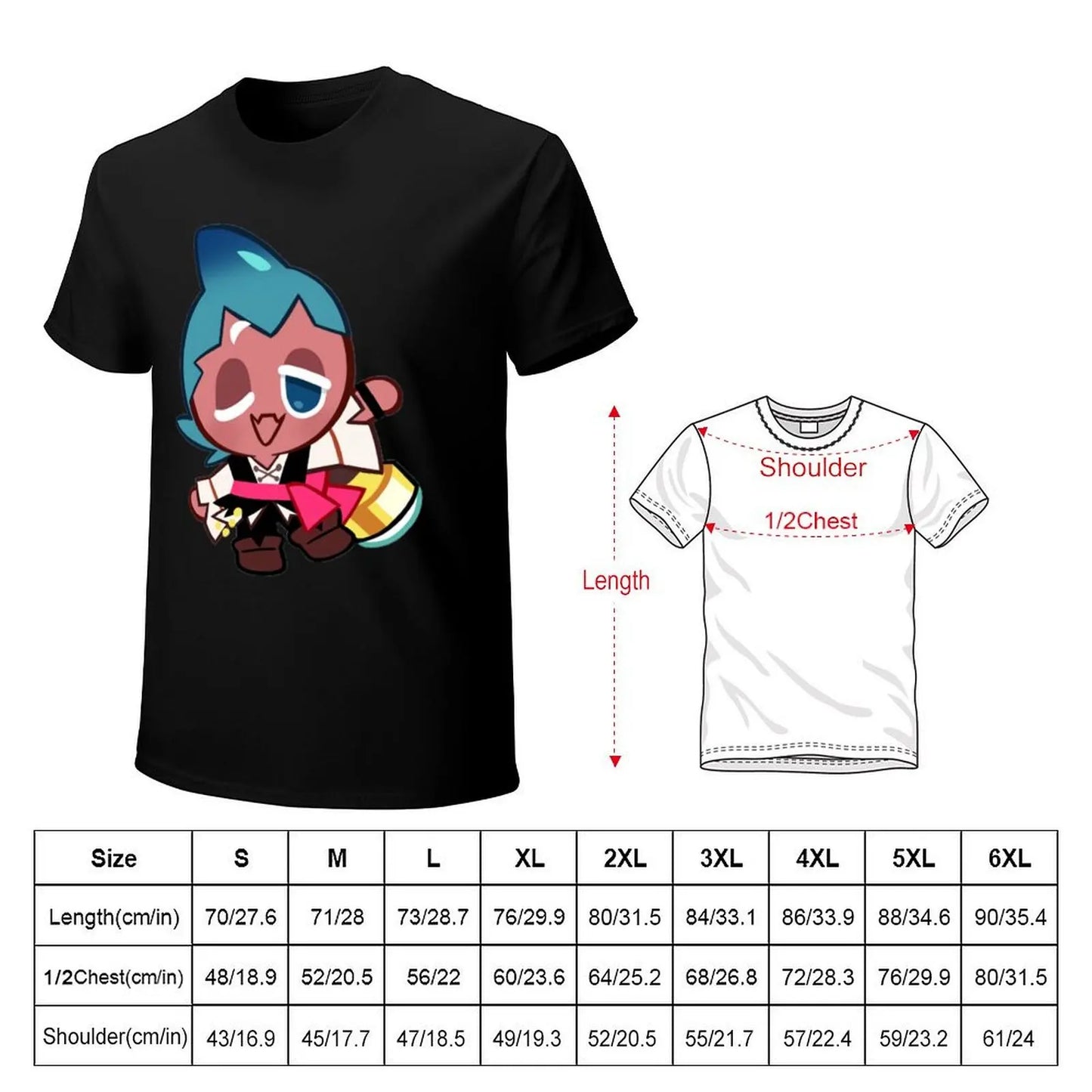 Sorbet Shark Cookie! Cookie Run Kingdom T-Shirt Blouse boys animal print oversized graphic tee shirts for men graphic tees