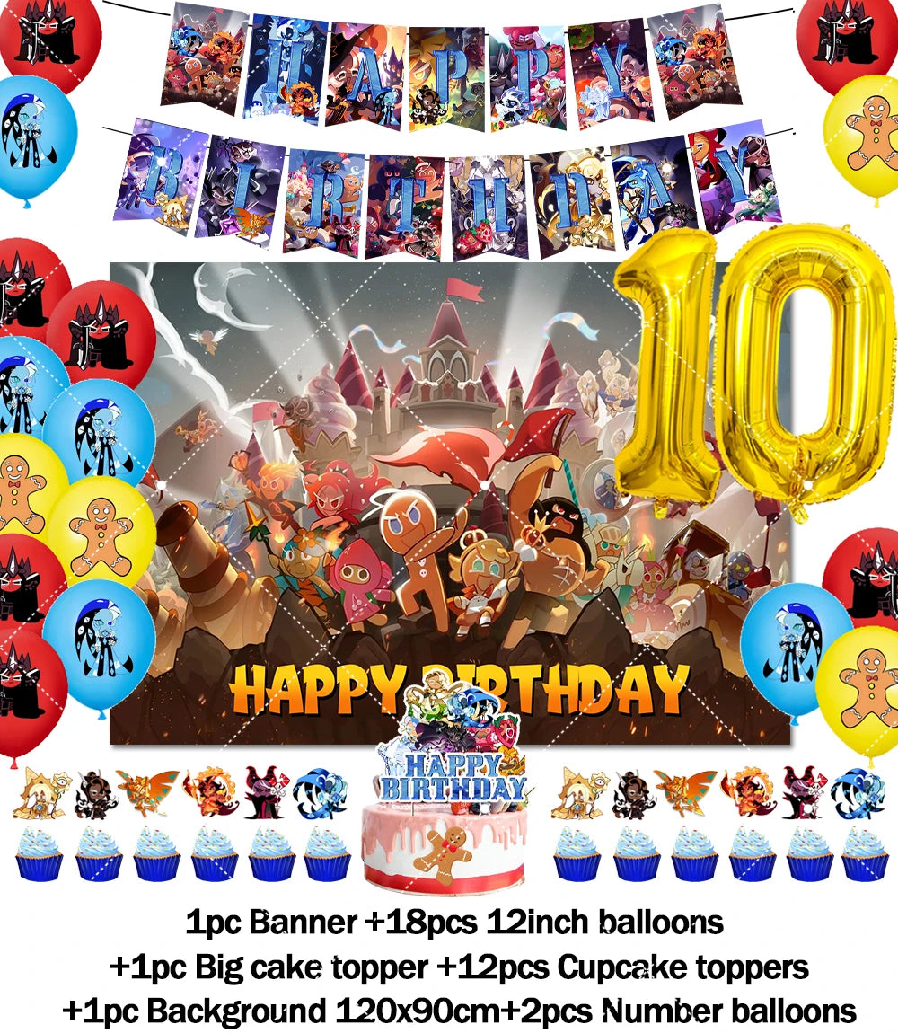 Cookie Run Kingdom Birthday Decorations