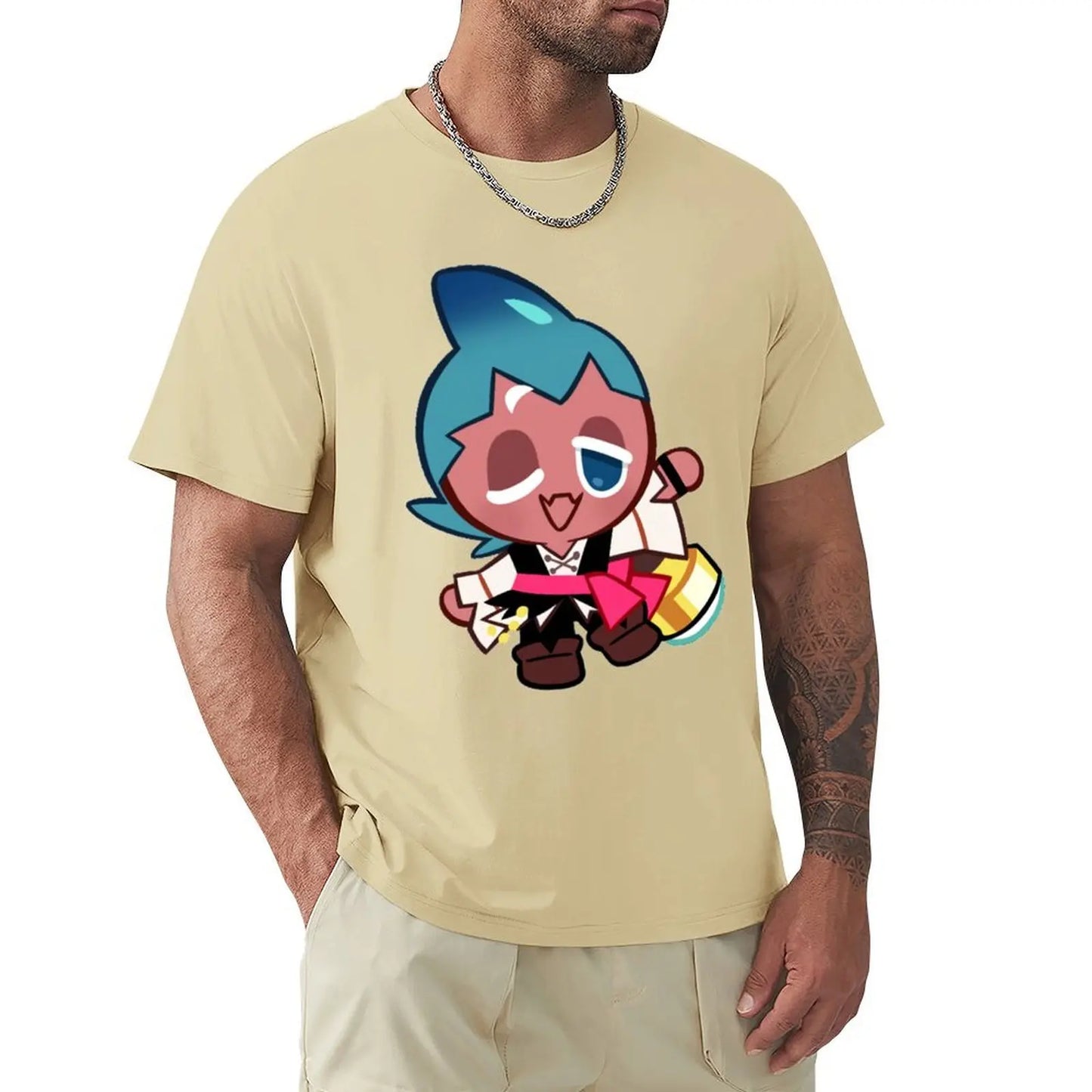 Sorbet Shark Cookie! Cookie Run Kingdom T-Shirt Blouse boys animal print oversized graphic tee shirts for men graphic tees