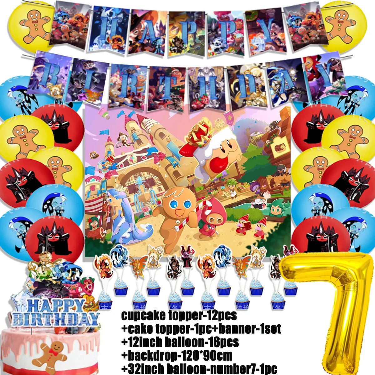 Cookie Run Kingdom Birthday Decorations