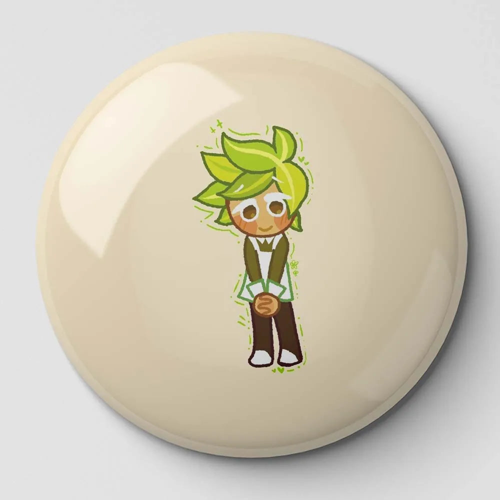 Herb Cookie Run Button Pin
