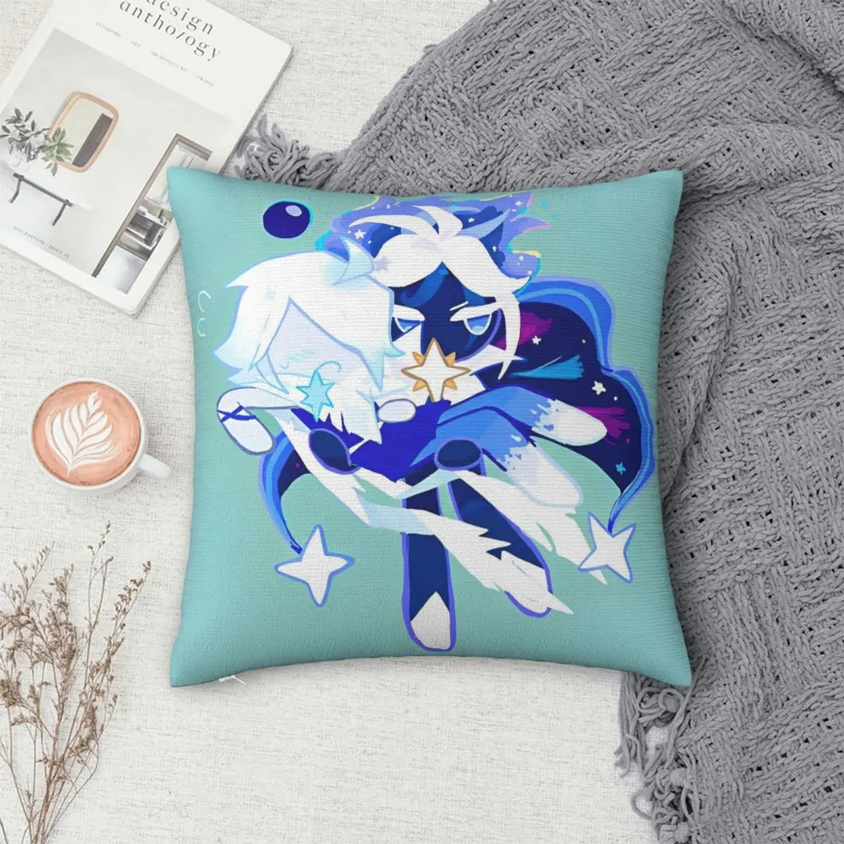 Starsher - Cookie Run Kingdom Square Pillow Case Throw Pillow Awesome Cushion Covers
