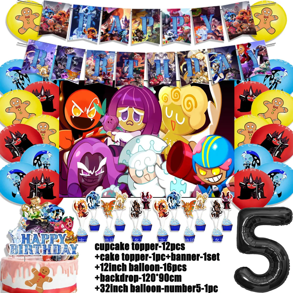 Cookie Run Kingdom Birthday Decorations