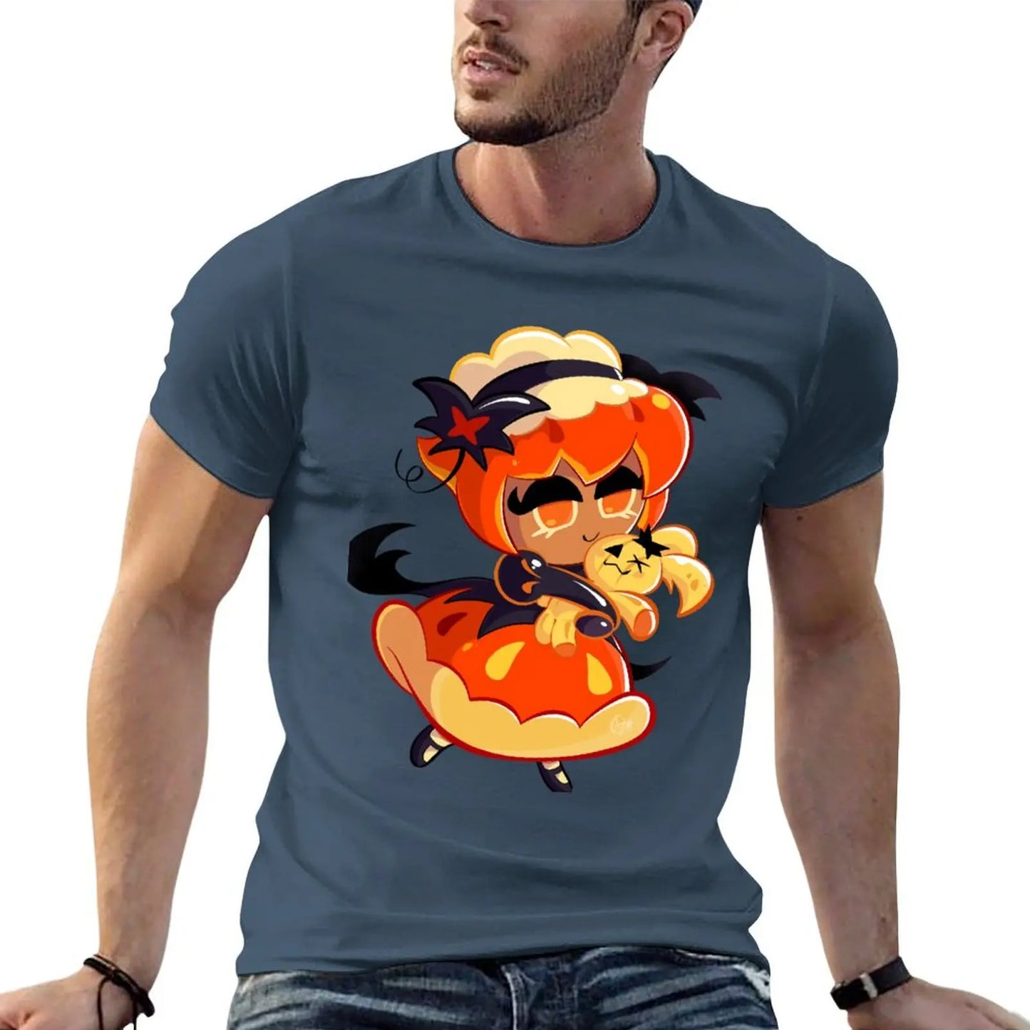 Pumpkin Pie Cookie - Cookie Run Kingdom T-Shirt blanks aesthetic clothes animal prinfor boys mens graphic t-shirts anime