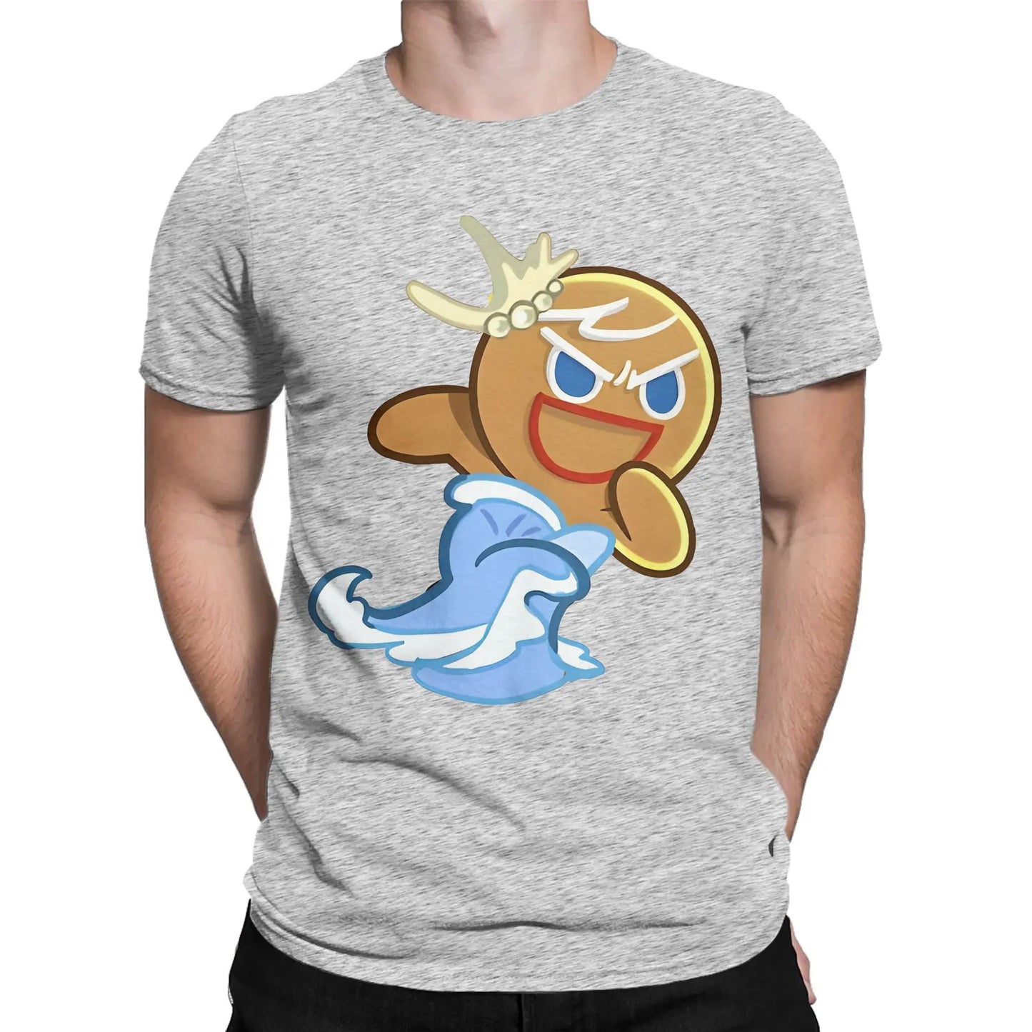 Summer Cookie Run Gingerbrave cookie run kingdom T Shirt For Unisex Cotton T-shirts Short Sleeve Clothes