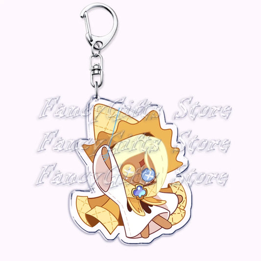 Cookie Run Pure Vanilla Cookie Keychain