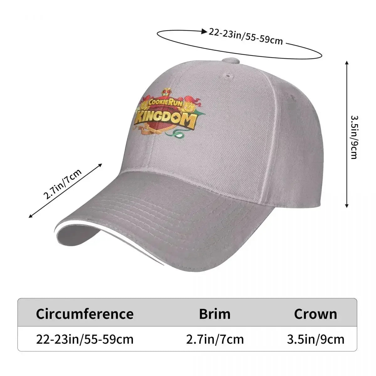 Cookie Run Kingdom Baseball Caps Snapback Men Women Hats Outdoor Casual Cap Sports Baseball Hat Polychromatic Customizable