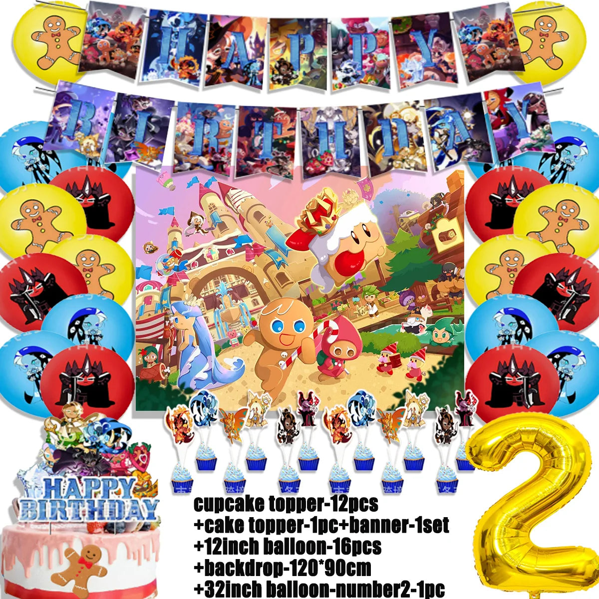 Cookie Run Kingdom Birthday Decorations