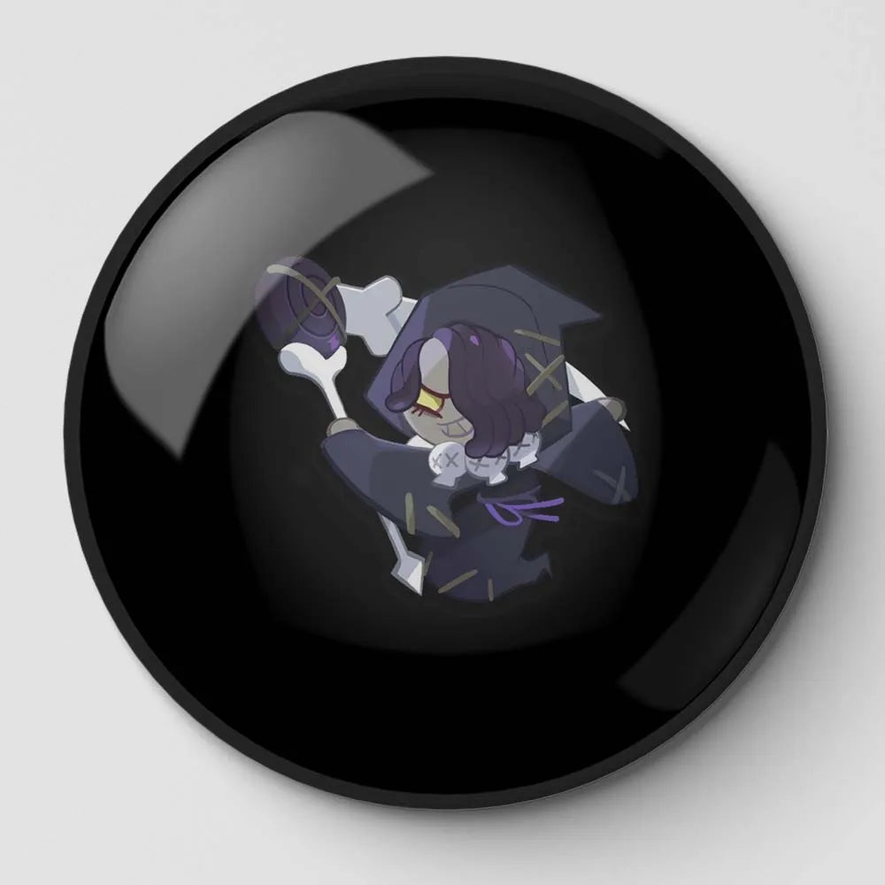 Licorice Cookie Run Button Pin