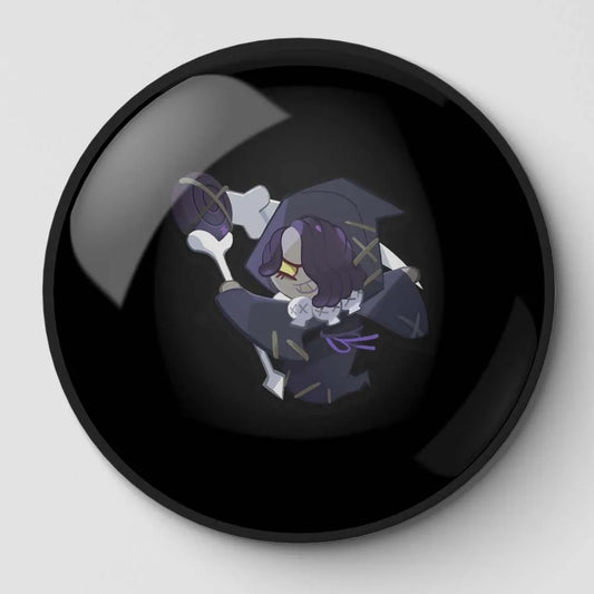 Licorice Cookie Run Button Pin
