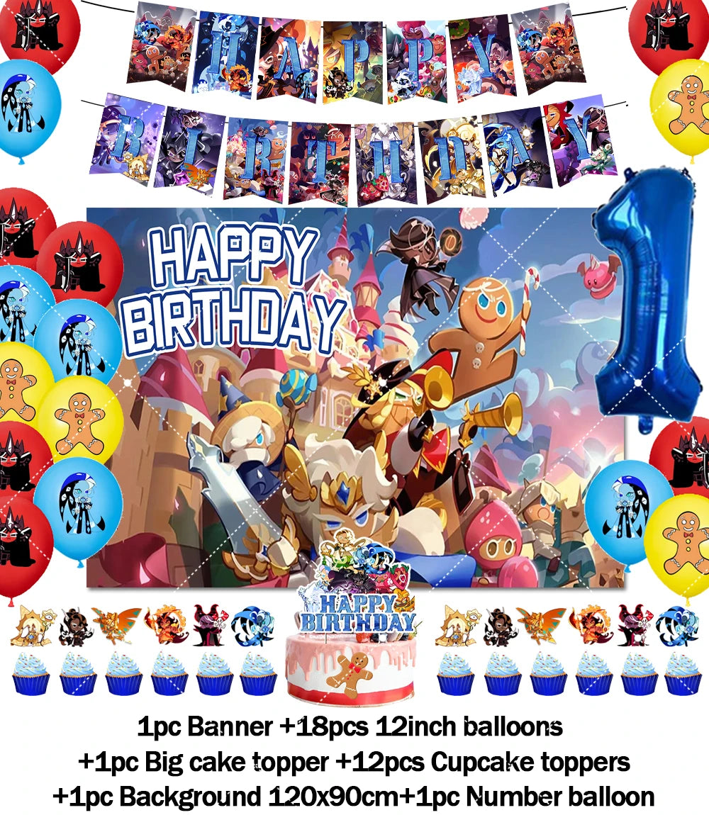 Cookie Run Kingdom Birthday Decorations