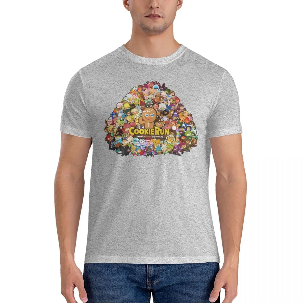 Novelty Game T-Shirts Men Round Collar Pure Cotton T Shirt Cookie Run Kingdoms Short Sleeve Tee Shirt Gift Idea Clothing