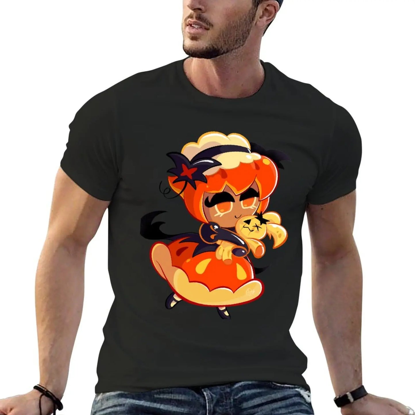 Pumpkin Pie Cookie - Cookie Run Kingdom T-Shirt blanks aesthetic clothes animal prinfor boys mens graphic t-shirts anime