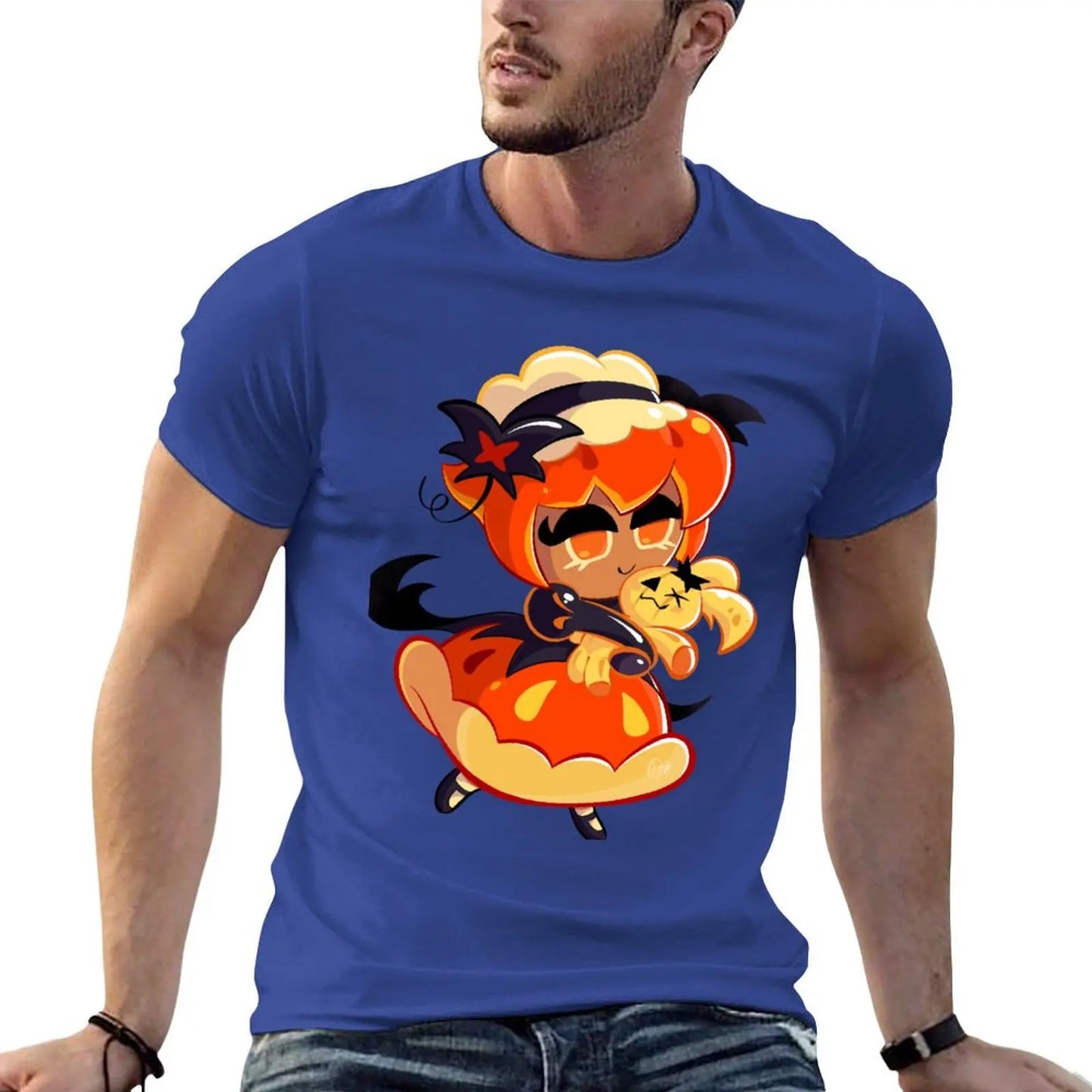 Pumpkin Pie Cookie - Cookie Run Kingdom T-Shirt blanks aesthetic clothes animal prinfor boys mens graphic t-shirts anime