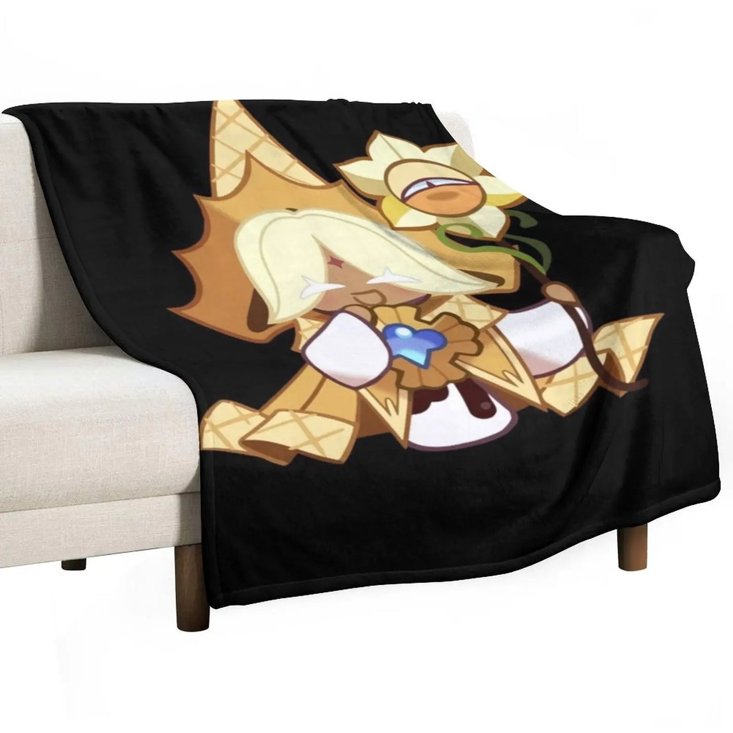 Pure Vanilla Cookie Cookie Run Kingdom Classic Throw Blanket Luxury Thicken For Sofa Thin Tourist Bed Fashionable Blankets