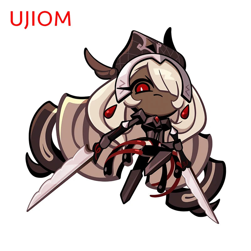 UJIOM Chibi Cookie Run CRWC Leak First Choco Cookie Wall Decals Amusing Cartoon Kids Room Stickers Nice Skateboard Decor