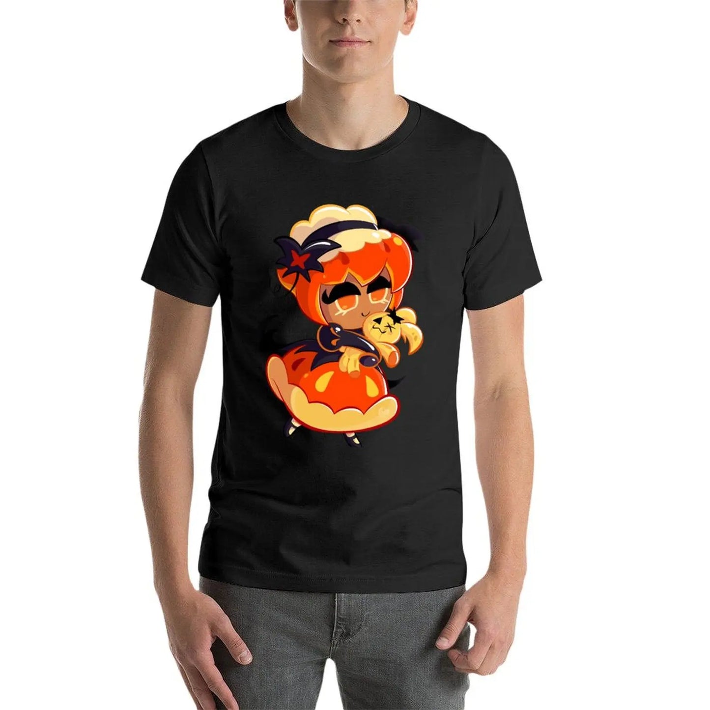 Pumpkin Pie Cookie - Cookie Run Kingdom T-Shirt blanks aesthetic clothes animal prinfor boys mens graphic t-shirts anime