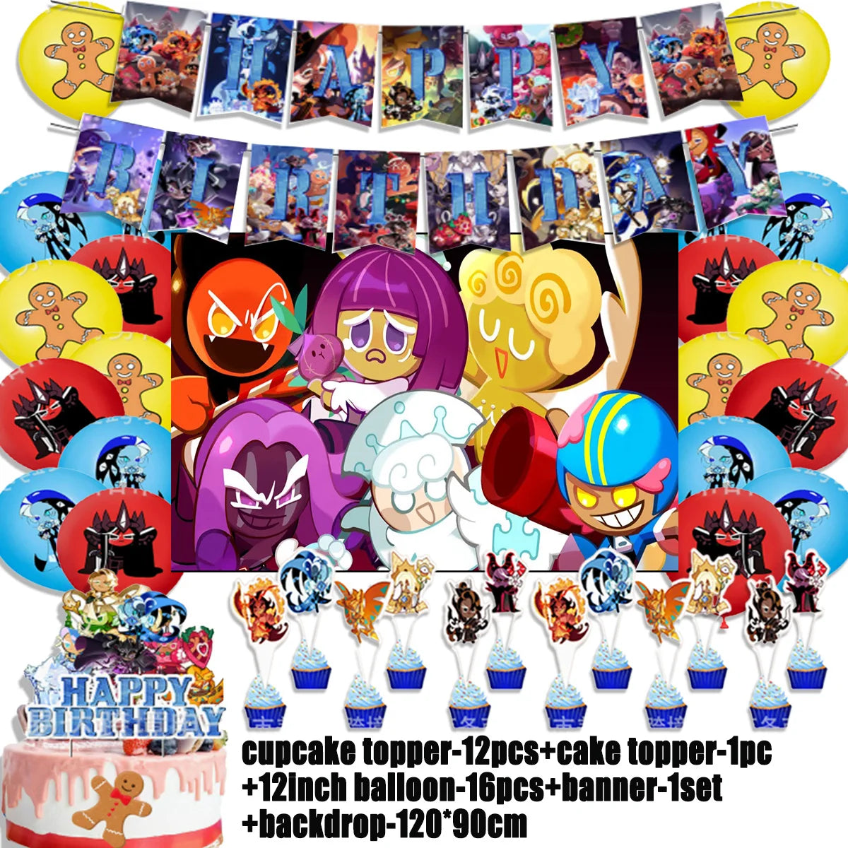 Cookie Run Kingdom Birthday Decorations