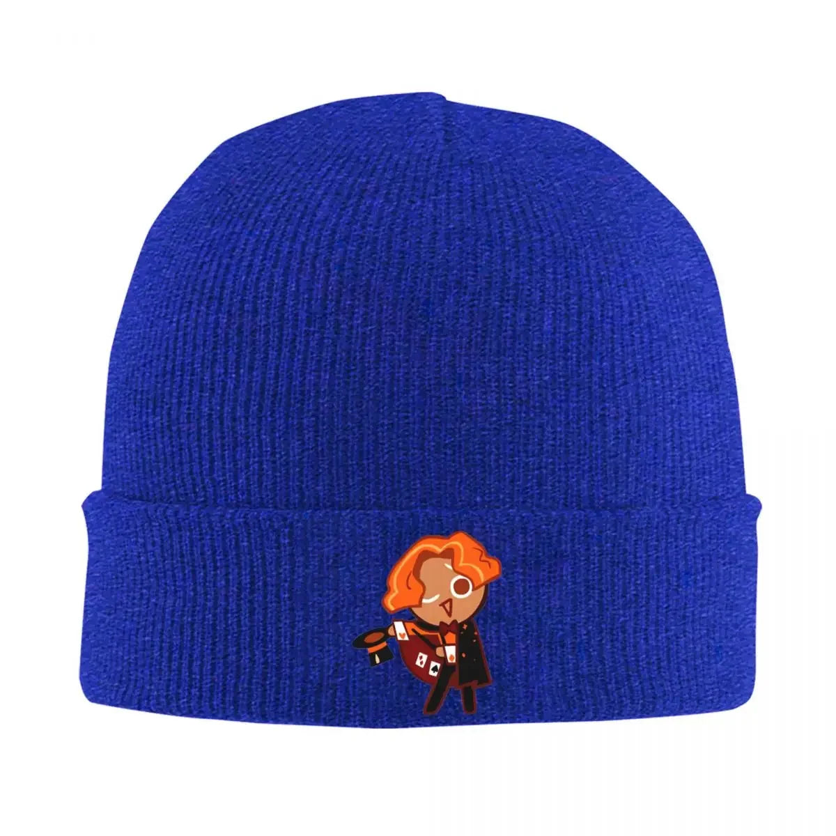 Cookie Run Beanie Hats almond cookie Knit Hat Outdoor Elastic Female Male Caps Autumn Winter Design Funny Bonnet Hats Gift