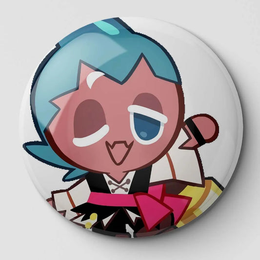 Sorbet Shark Cookie Run Button Pin