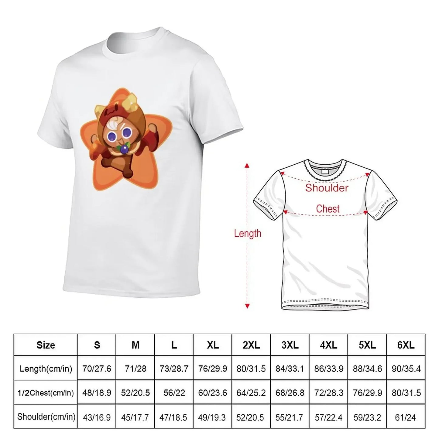 Pancake cookie run kingdom T-Shirt summer clothes heavyweights t shirts for men pack