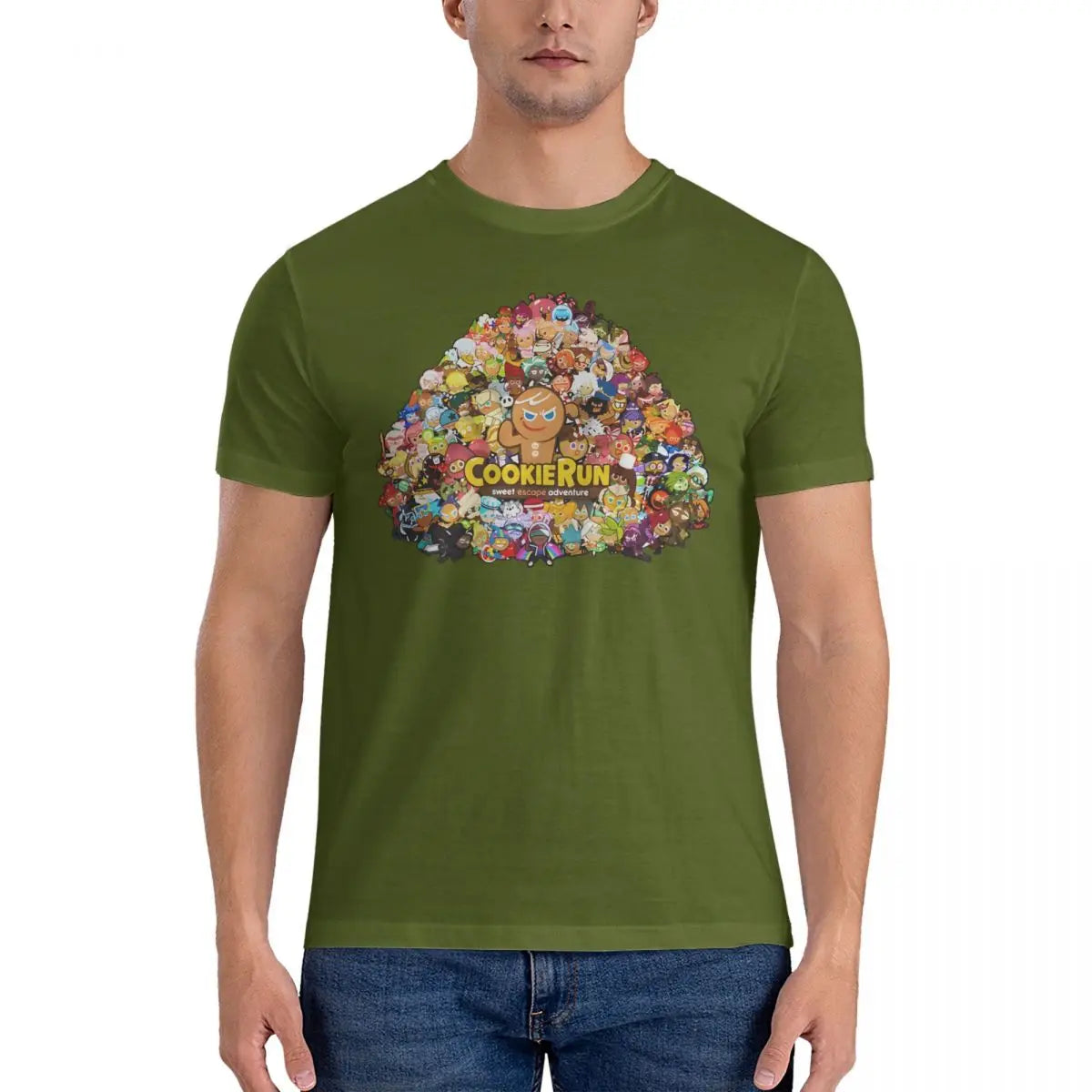 Novelty Game T-Shirts Men Round Collar Pure Cotton T Shirt Cookie Run Kingdoms Short Sleeve Tee Shirt Gift Idea Clothing
