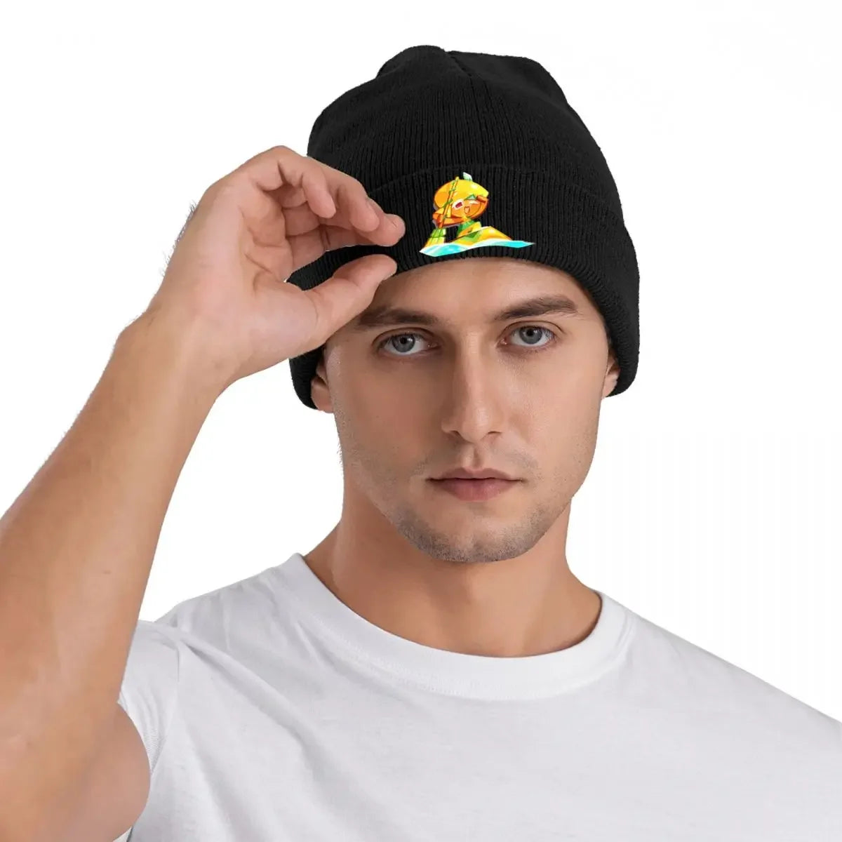 Cookie Run Beanie Hats meme Fashion Caps Adult Unisex Kpop Skullies Beanies Autumn Pattern Elastic Beanie Hat