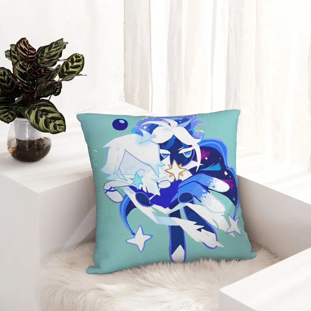 Starsher - Cookie Run Kingdom Square Pillow Case Throw Pillow Awesome Cushion Covers