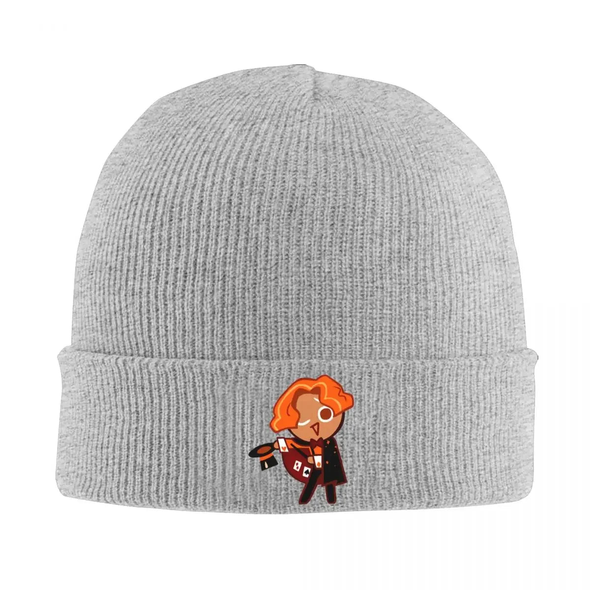 Cookie Run Beanie Hats almond cookie Knit Hat Outdoor Elastic Female Male Caps Autumn Winter Design Funny Bonnet Hats Gift
