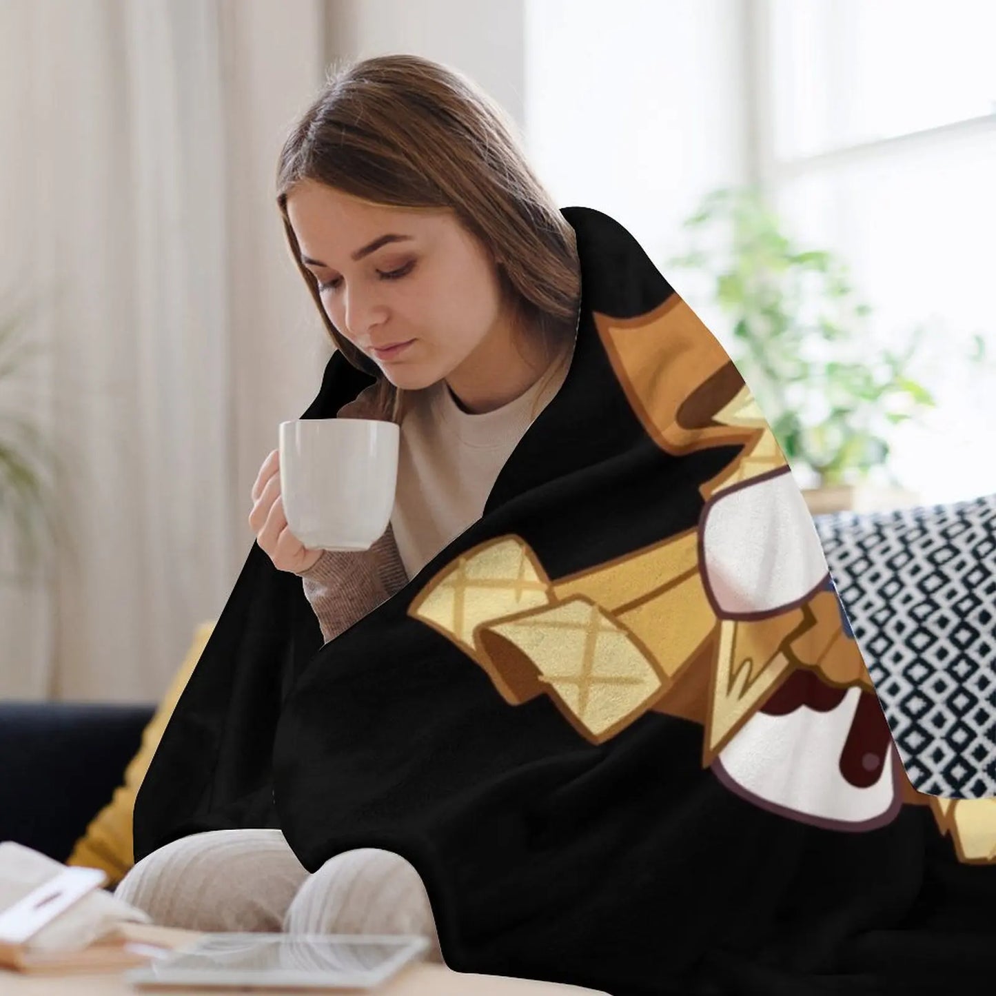 Pure Vanilla Cookie Cookie Run Kingdom Classic Throw Blanket Thermal Picnic Blankets