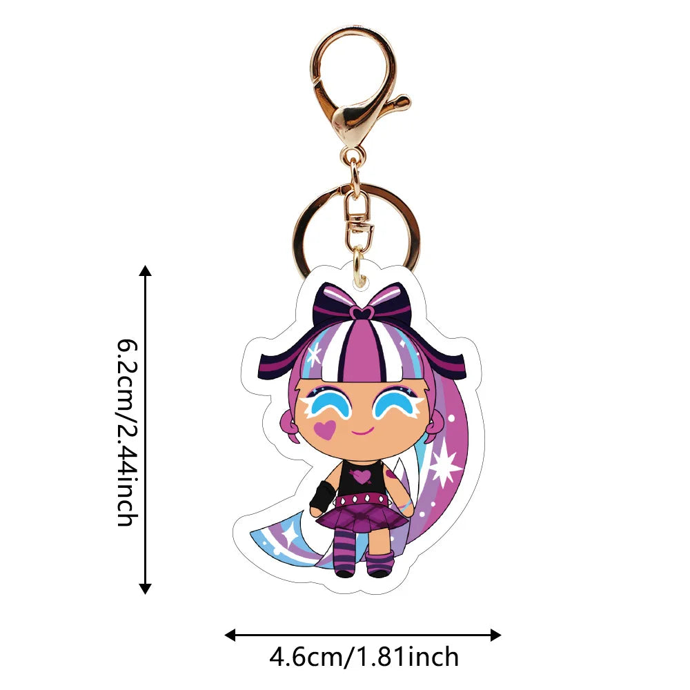 Shinning Glitter Keychains Cookie Run