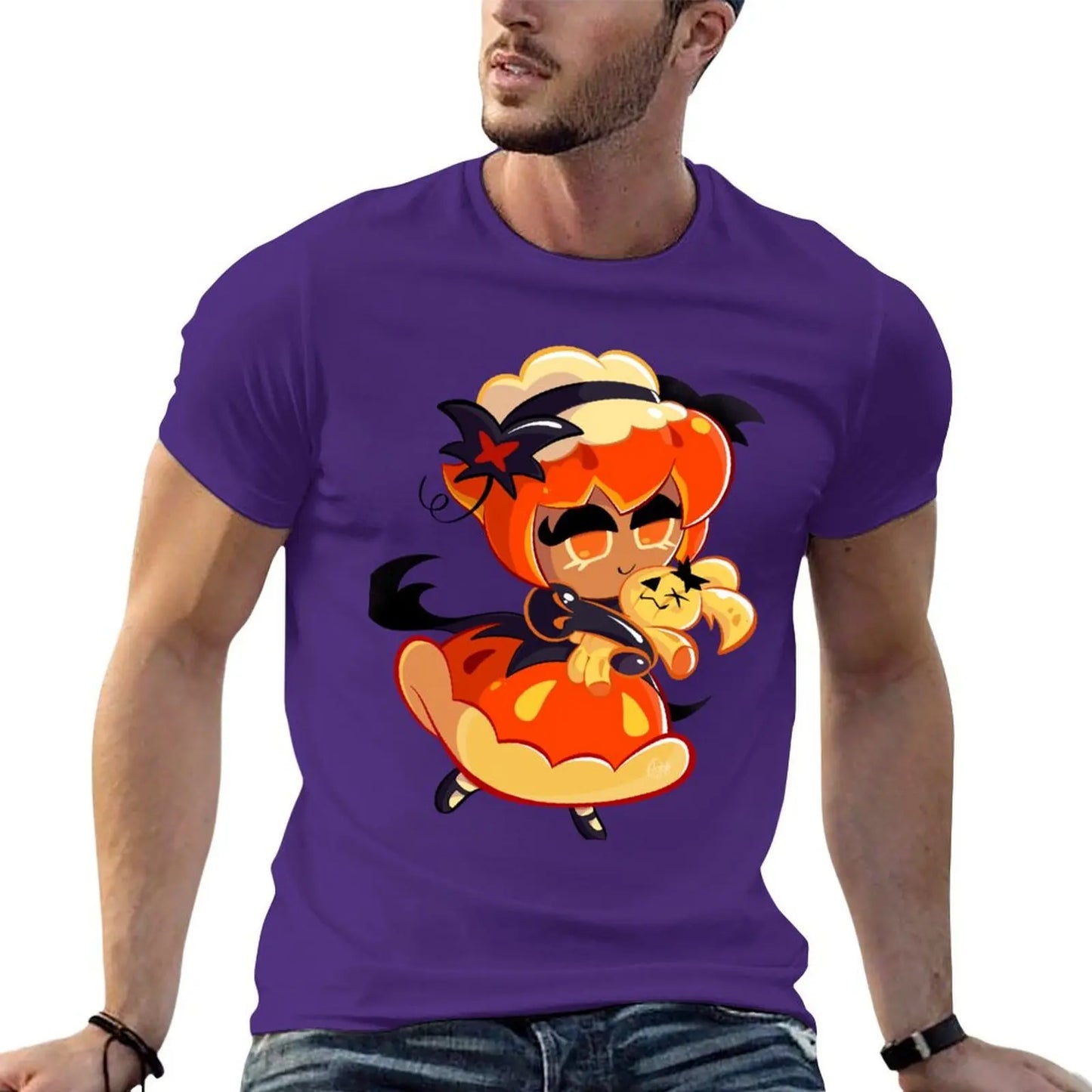 Pumpkin Pie Cookie - Cookie Run Kingdom T-Shirt blanks aesthetic clothes animal prinfor boys mens graphic t-shirts anime
