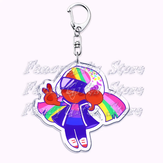 Cute Cookie Chibis Keychains for Accessories Bag Shadow Milk Pure Vanilla Mystic Flour Candy Apple Keyrings Jewelry Game Gifts