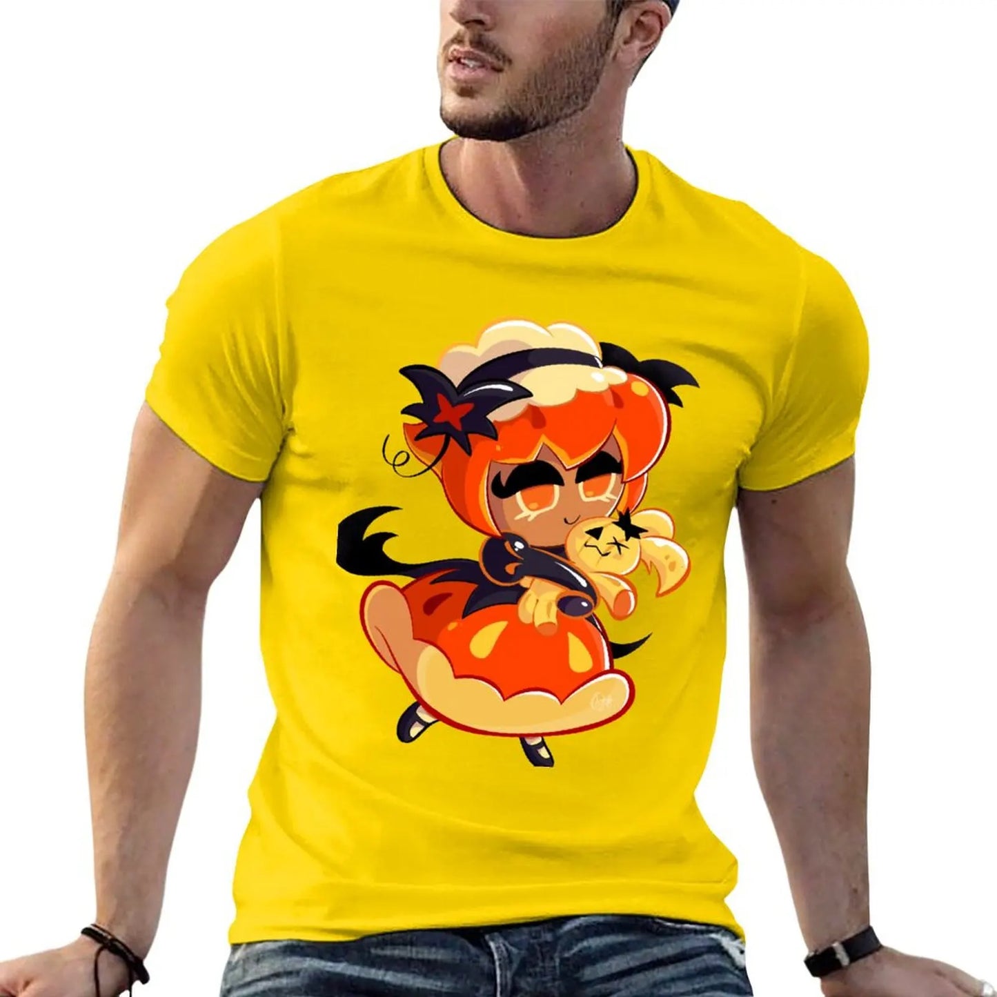 Pumpkin Pie Cookie - Cookie Run Kingdom T-Shirt blanks aesthetic clothes animal prinfor boys mens graphic t-shirts anime
