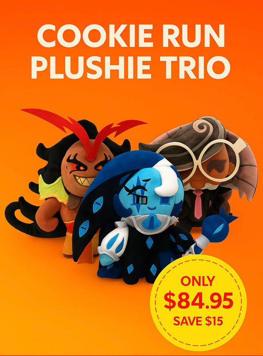 Cookie Run Plushie Trio (Shadow Milk, Burning Spice and Espresso)