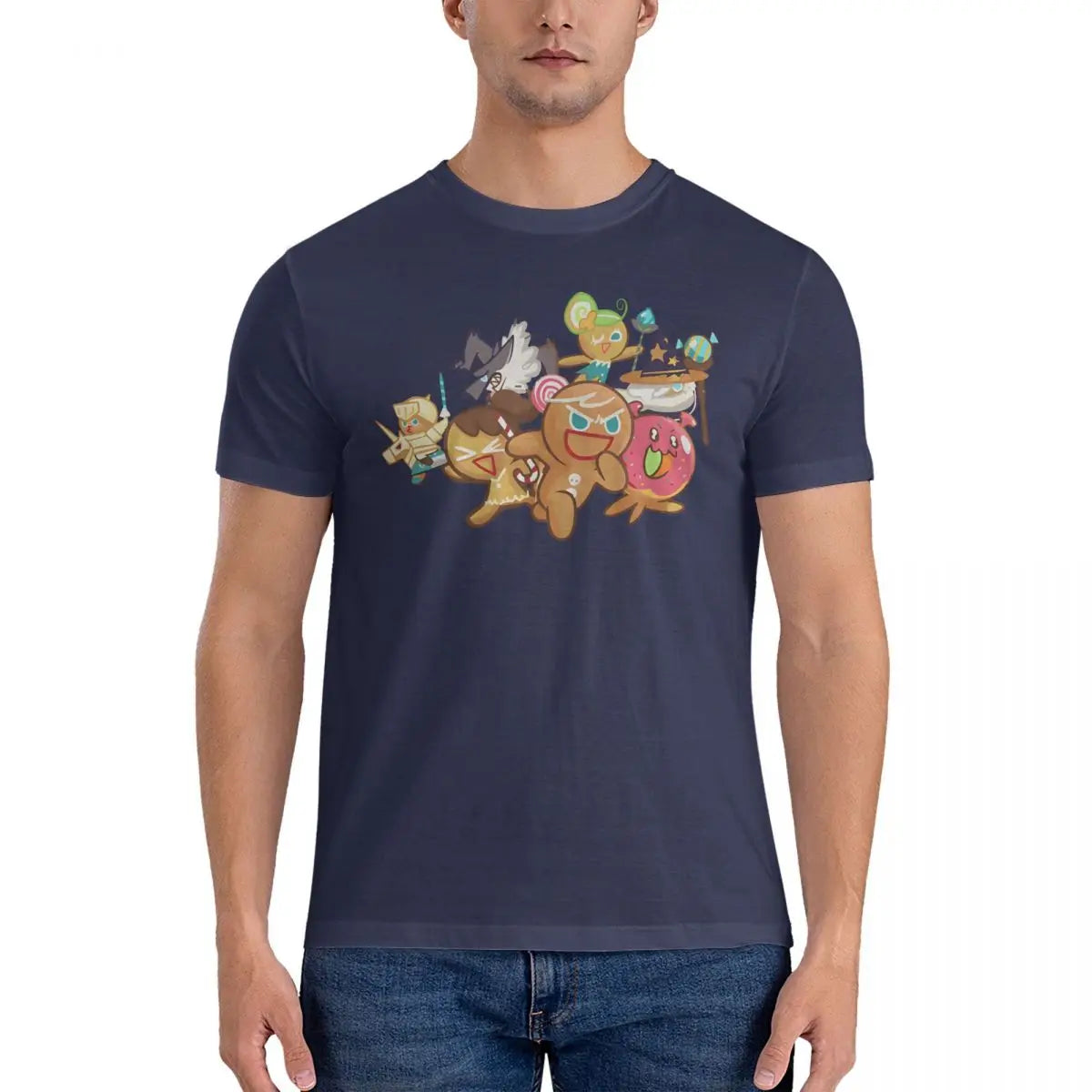 Game Men T Shirts Cookie Run Kingdoms Casual Tees Short Sleeve O Neck T-Shirts Pure Cotton Graphic Tops