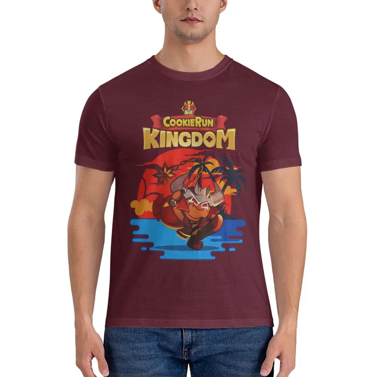 Hipster Summer Malasause T-Shirt for Men O Neck Cotton T Shirt Cookie Run Kingdoms Short Sleeve Tee Shirt Gift Clothing