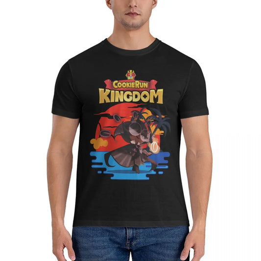 Summer Espresso Men's T Shirt Cookie Run Kingdoms Funny Tees Short Sleeve O Neck T-Shirts 100% Cotton Printed Clothing