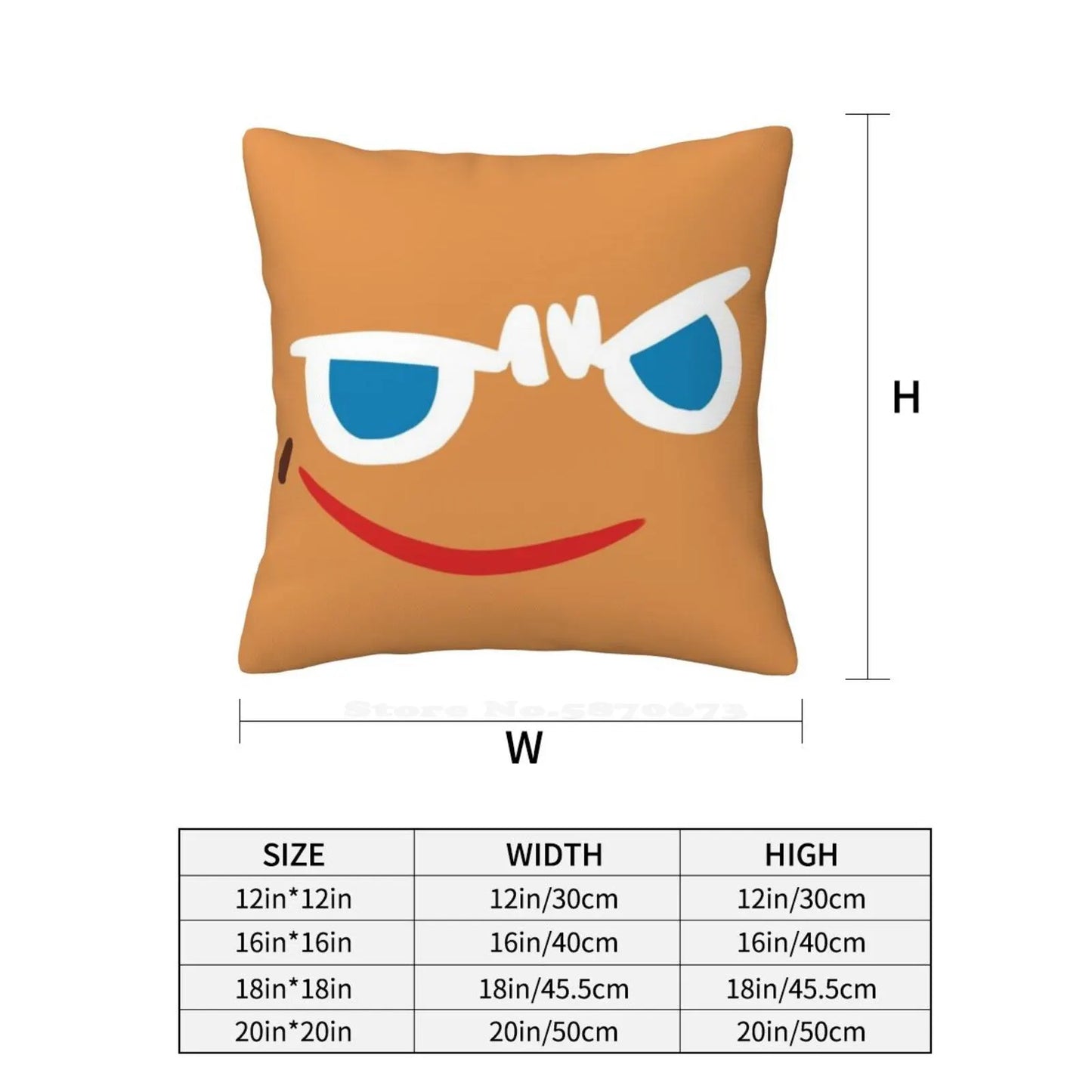 Gingerbrave Cursed Face Fashion Sofa Throw Pillow Cover Pillowcase Cookie Run Kingdom Cookie Run Ovenbreak Gingerbrave Face