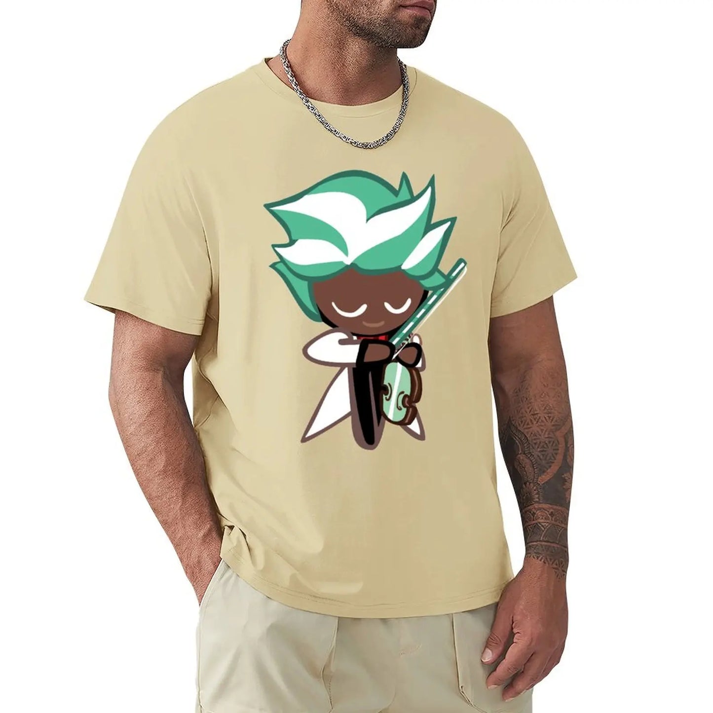 Mint Choco Cookie (Cookie Run) T-Shirt plus size clothes basketball graphic tees cheap stuff mens vintage t shirts