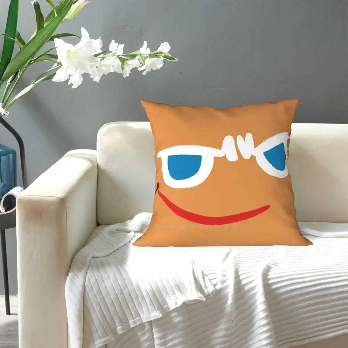 Gingerbrave Cursed Face Fashion Sofa Throw Pillow Cover Pillowcase Cookie Run Kingdom Cookie Run Ovenbreak Gingerbrave Face