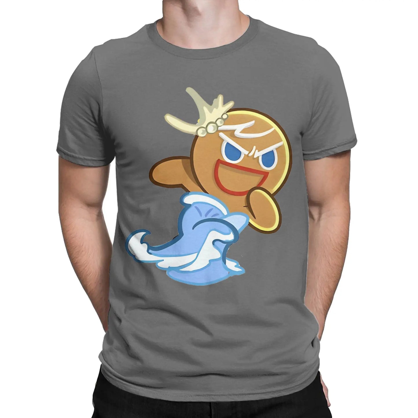 Summer Cookie Run Gingerbrave cookie run kingdom T Shirt For Unisex  Cotton T-shirts Short Sleeve Clothes