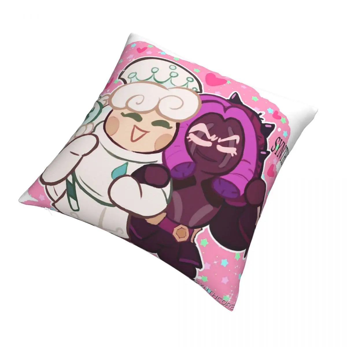 Milk And Purple Yam Cookie Run Kingdom Pillowcase Polyester Cushion Cover Gift Throw Pillow Case Cover Home Zippered 45*45cm