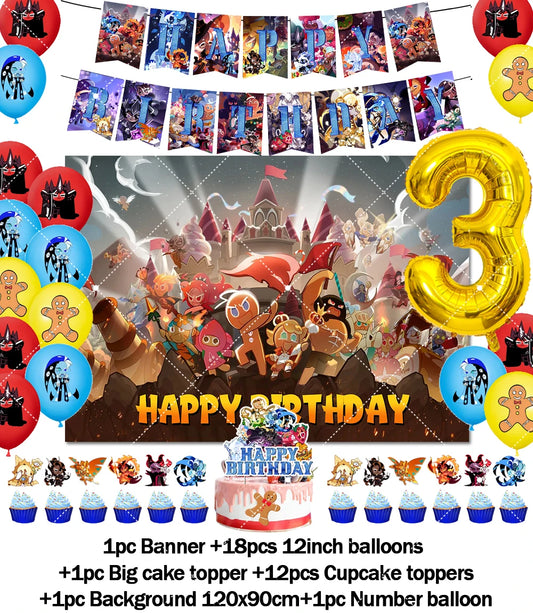 Cookie Run Kingdom Birthday Decorations