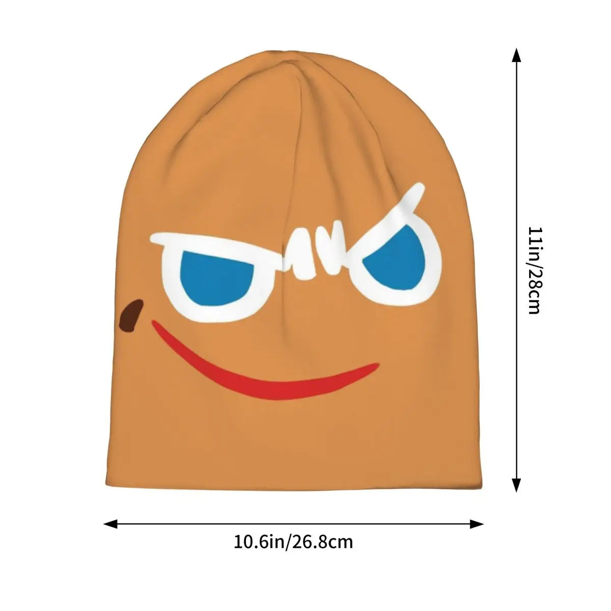 Gingerbrave Cursed Face Bonnet Hat Winter Outdoor Skullies Beanies Hats Cookie Run Kingdom Game for Men Women Warm Dual-use Caps