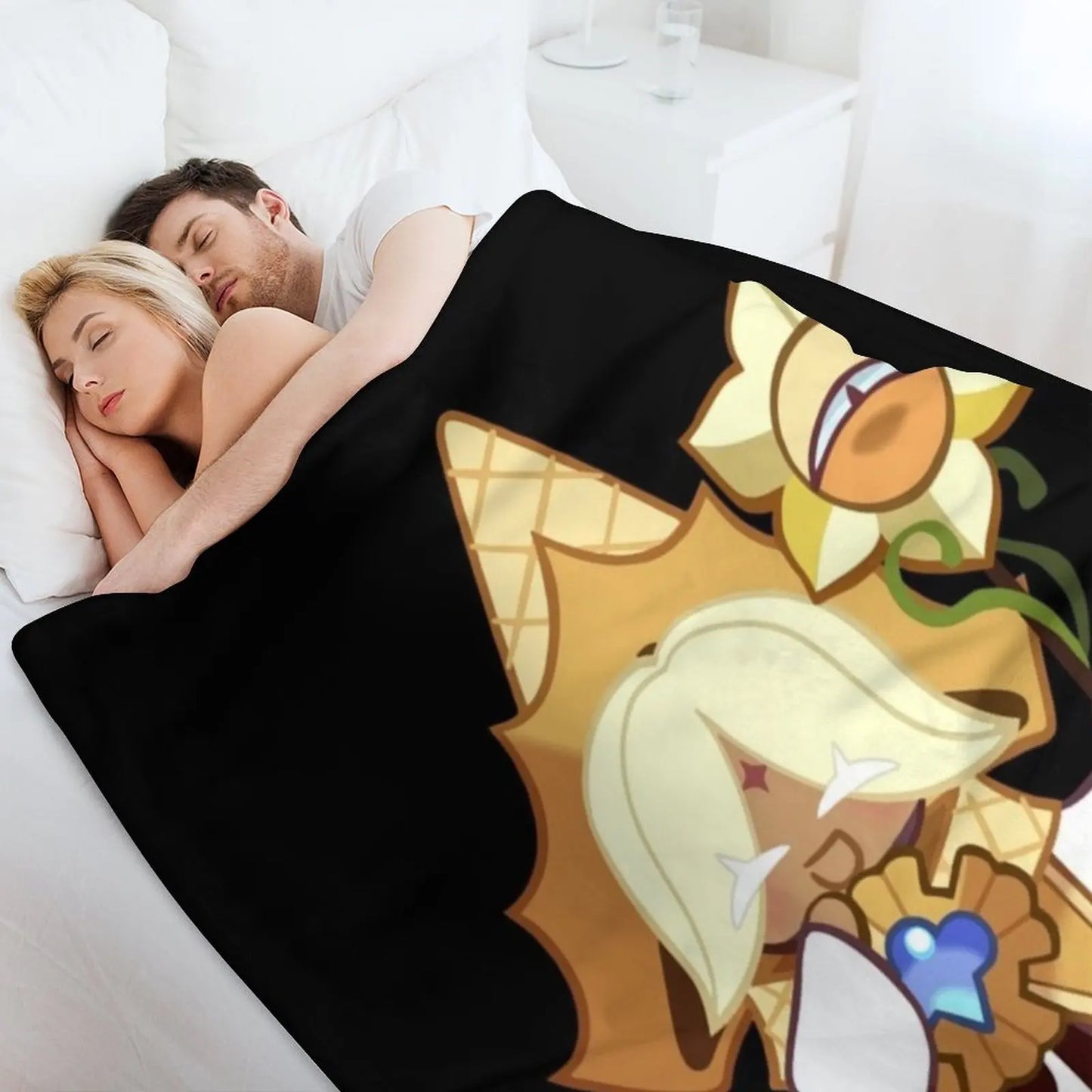 Pure Vanilla Cookie Cookie Run Kingdom Classic Throw Blanket Thermal Picnic Blankets